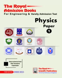 Physics 1st Engineering & Varsity Admission 2022