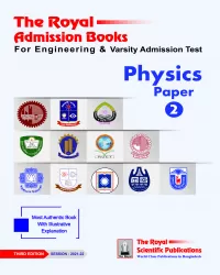Physics 2nd Engineering & Varsity Admission 2022